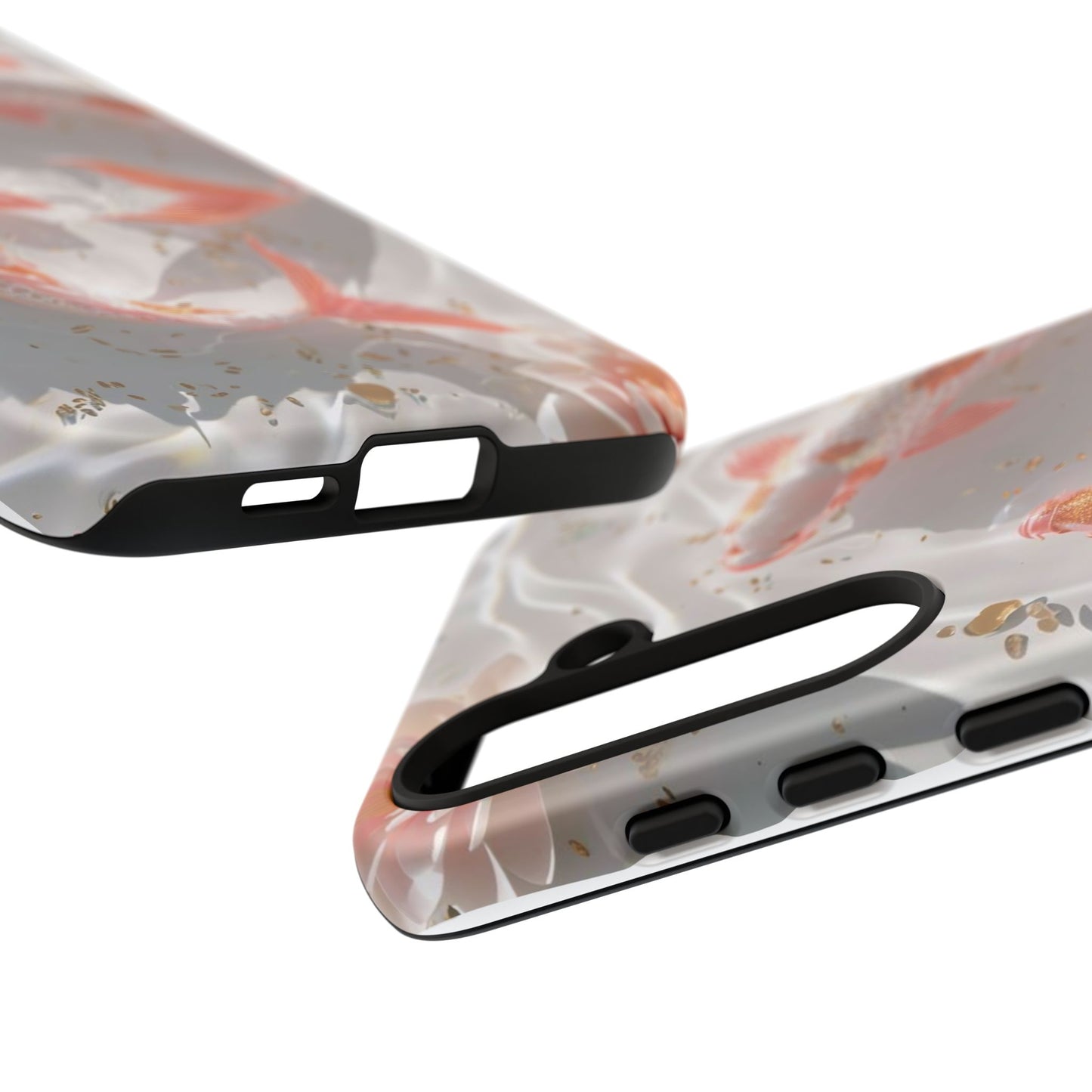 Koi Fish Phone Case "Serene Gold Fleck Watercolor"