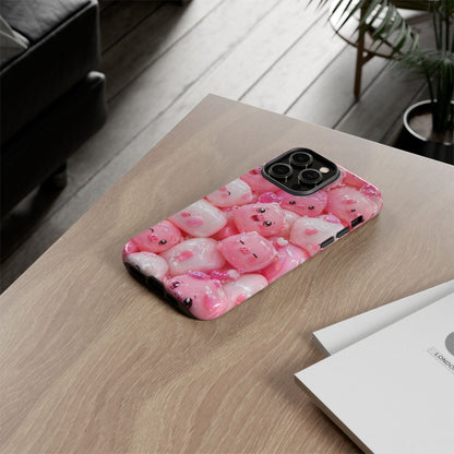 Cute Kawaii Pink Marshmallow Phone Case