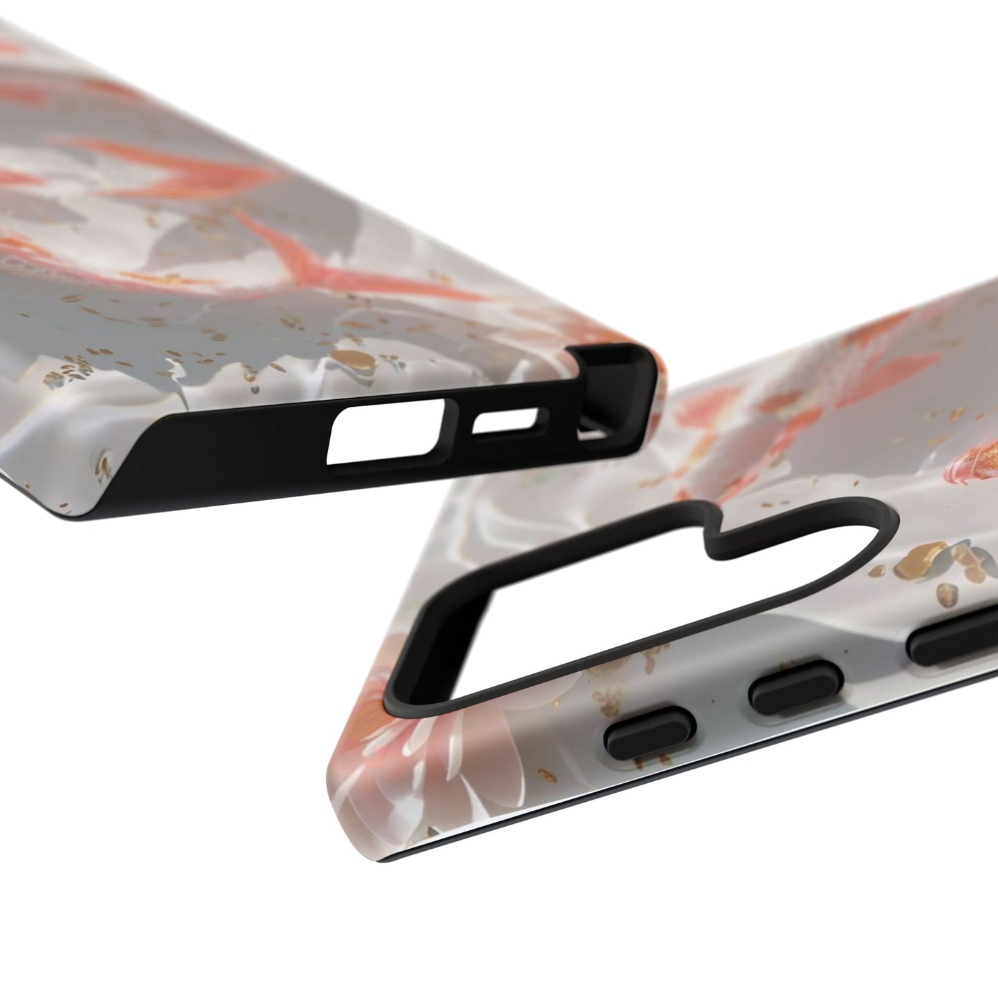 Koi Fish Phone Case "Serene Gold Fleck Watercolor"