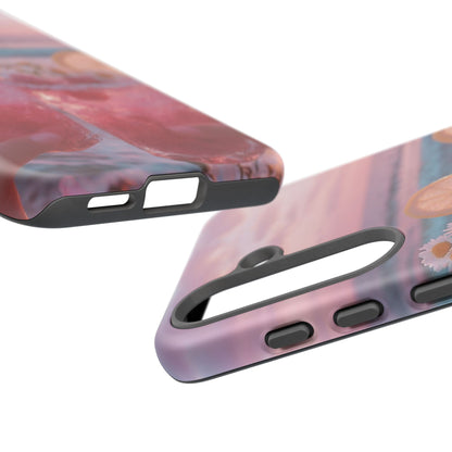 Pink Sunset Cocktail Phone Case — Beach Drink Protective Cover