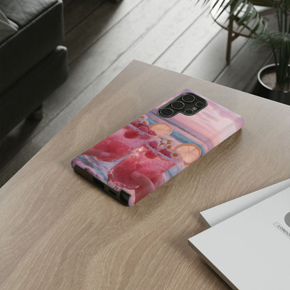 Tough Case - Pink Beach Cocktail Phone Case