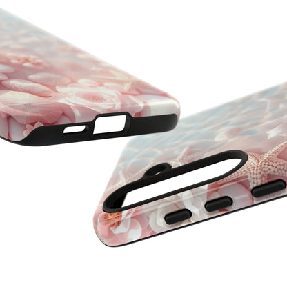 Phone Case — Pink Seashell Starfish Beach Waterproof Design