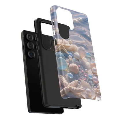 Seashell Pearl Phone Case — Pastel Beach Protective Tough Case