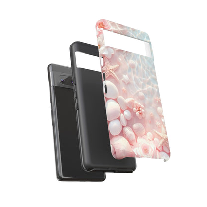 Phone Case — Pink Seashell Starfish Beach Waterproof Design