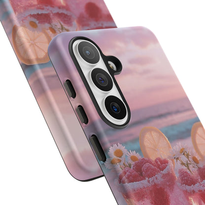 Pink Sunset Cocktail Phone Case — Beach Drink Protective Cover