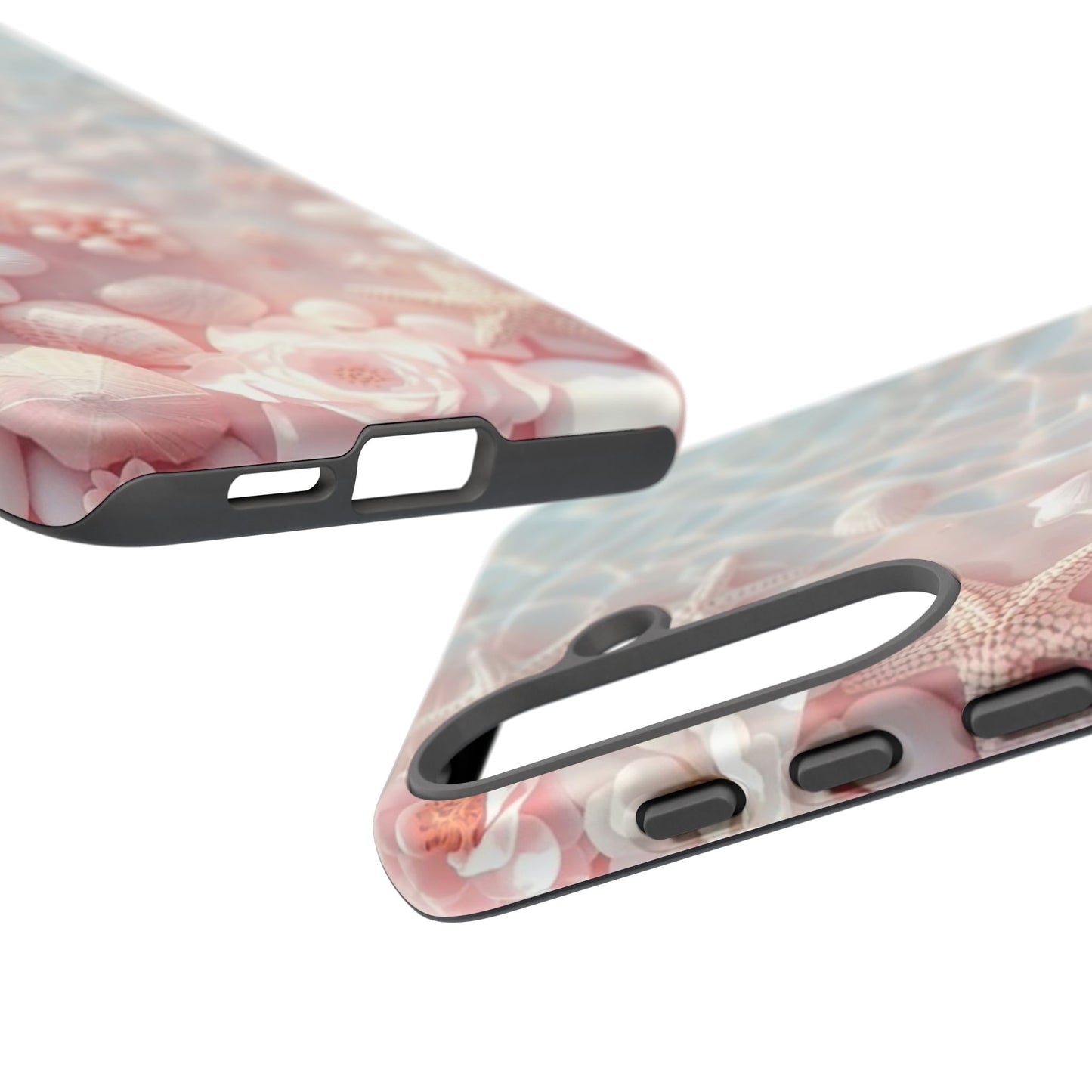 Phone Case — Pink Seashell Starfish Beach Waterproof Design