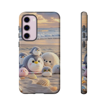 Cute Beach Penguin Phone Case "Kawaii Seaside Animal"