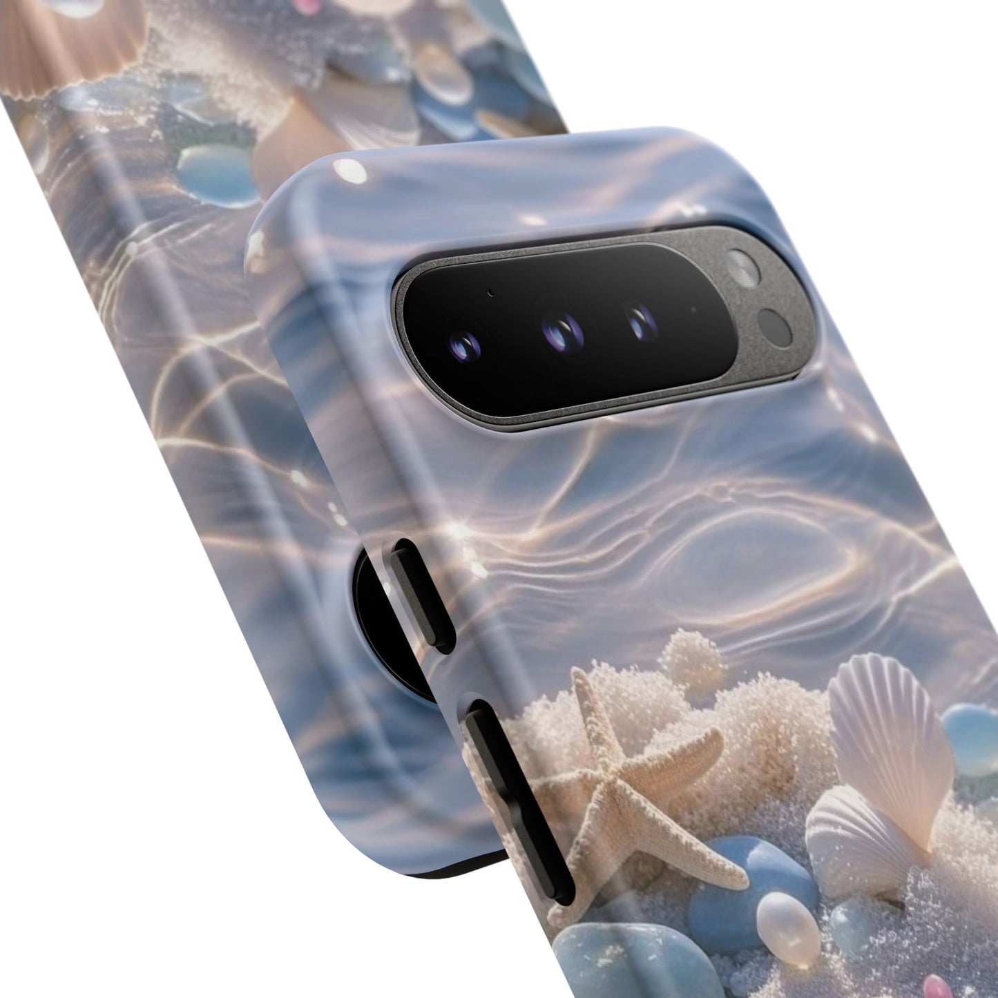 Seashell Pearl Phone Case — Pastel Beach Protective Tough Case