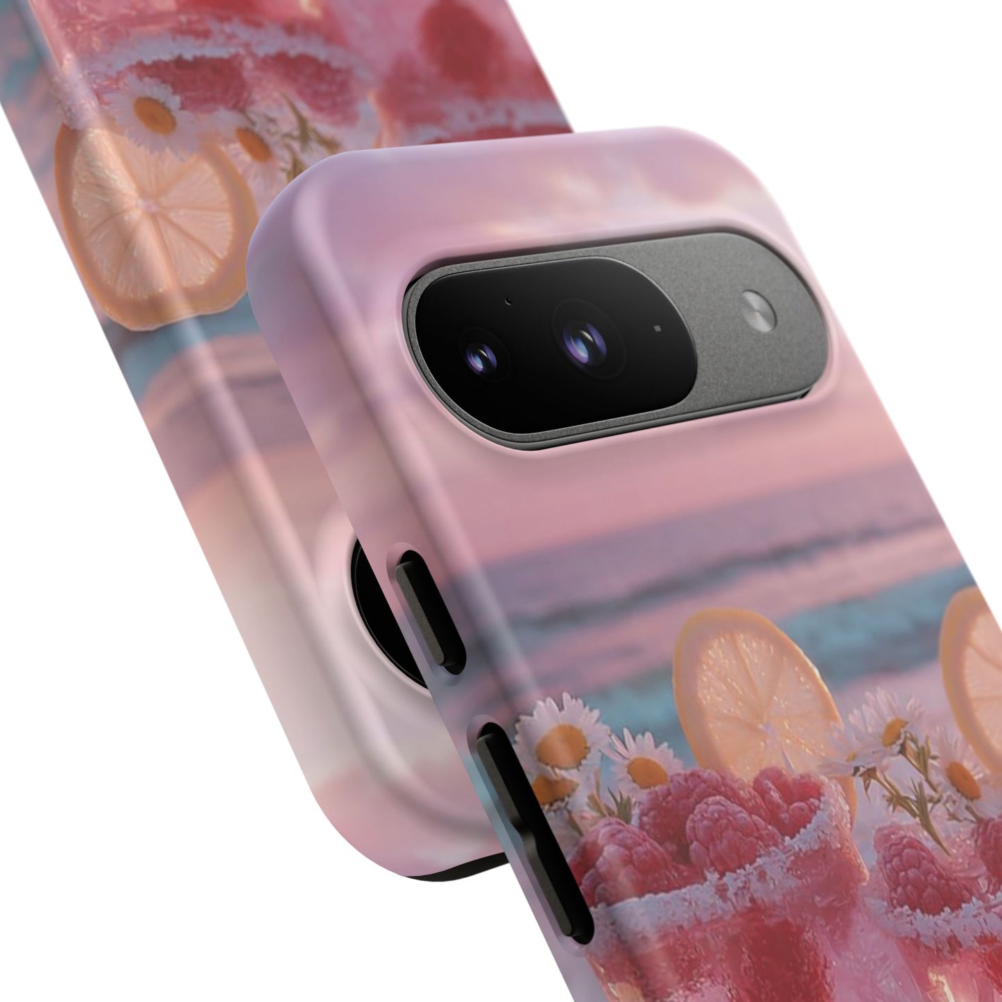 Pink Sunset Cocktail Phone Case — Beach Drink Protective Cover