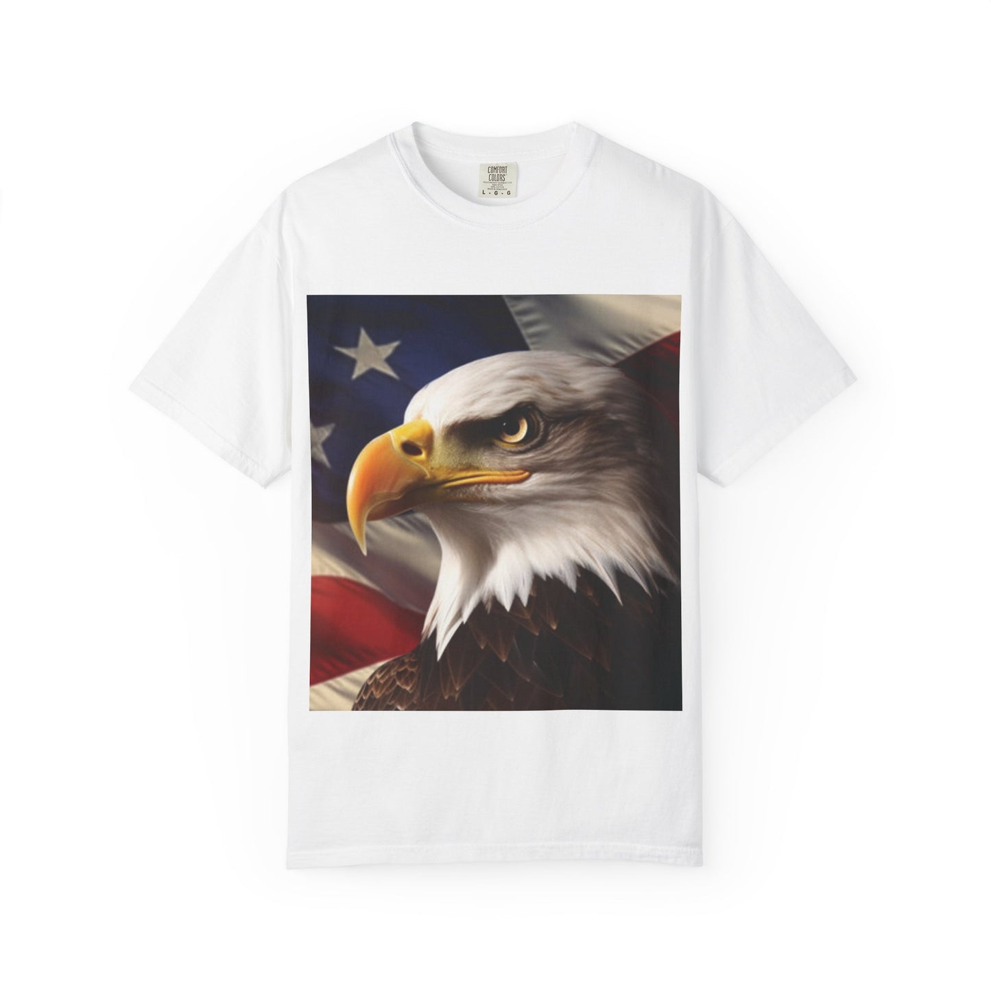 American Eagle Flag T-Shirt — Patriotic Bald Eagle Graphic Tee