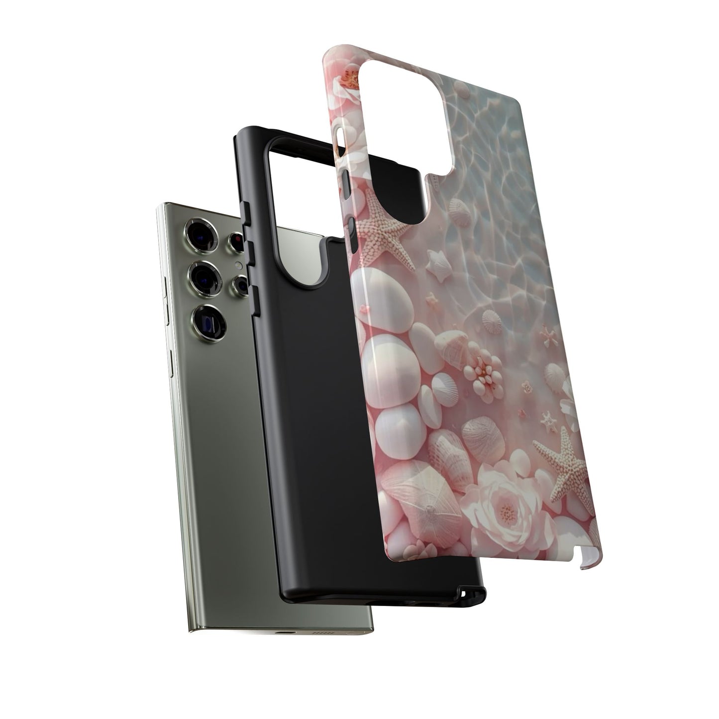 Tough Case - Pink Seashell Beach Phone Case