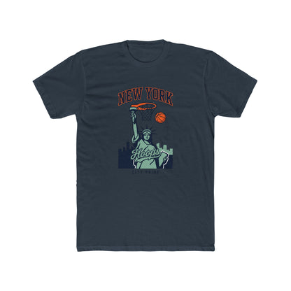 New York Hoops T-Shirt — Statue of Liberty Basketball City Pride Tee