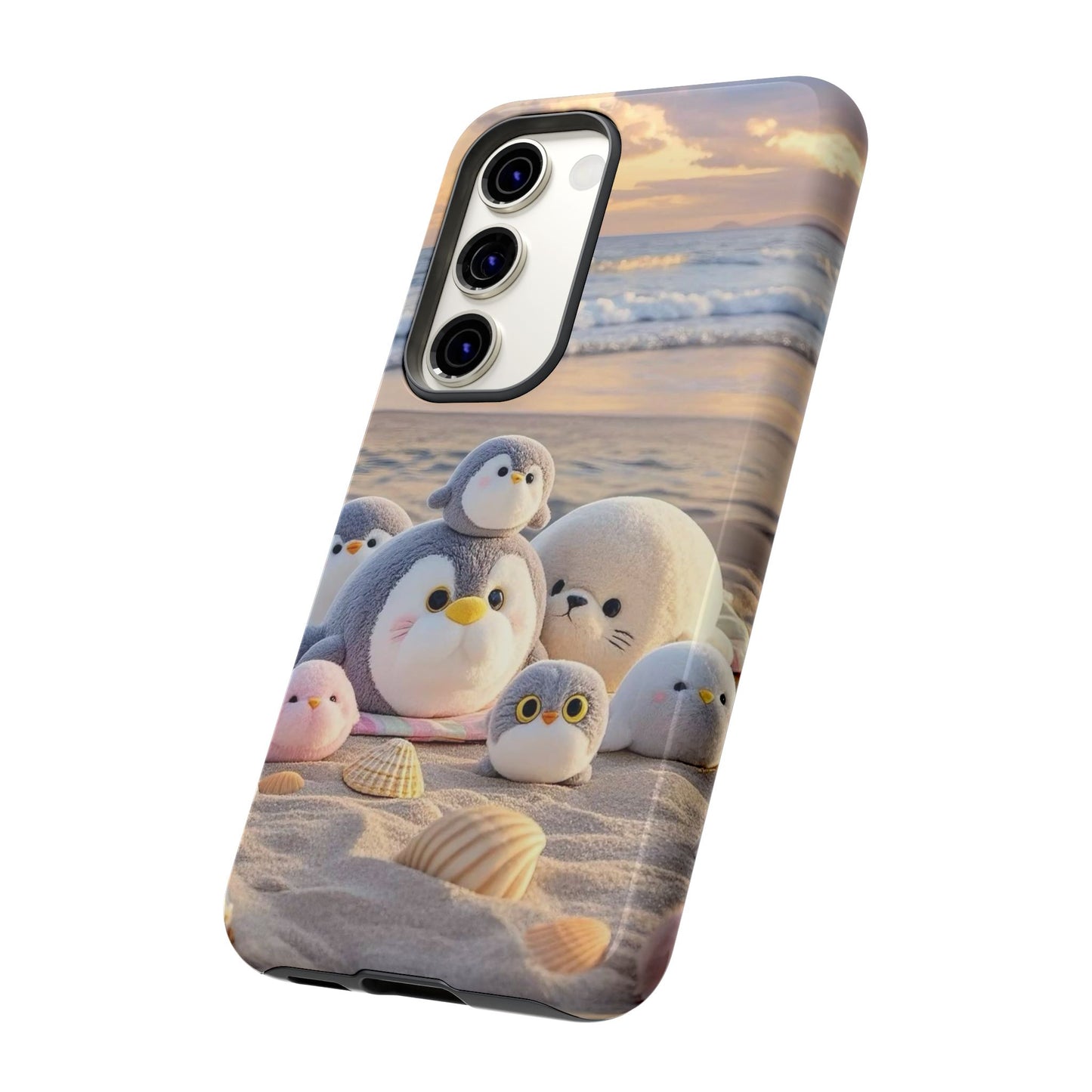 Cute Beach Penguin Phone Case "Kawaii Seaside Animal"