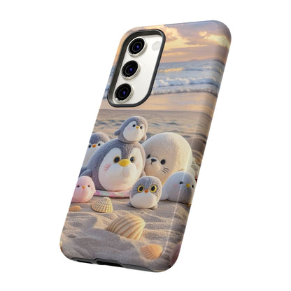 Cute Beach Penguin Phone Case "Kawaii Seaside Animal"