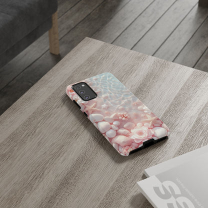 Tough Case - Pink Seashell Beach Phone Case