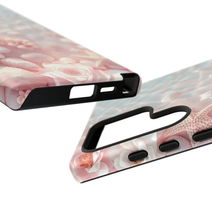 Phone Case — Pink Seashell Starfish Beach Waterproof Design