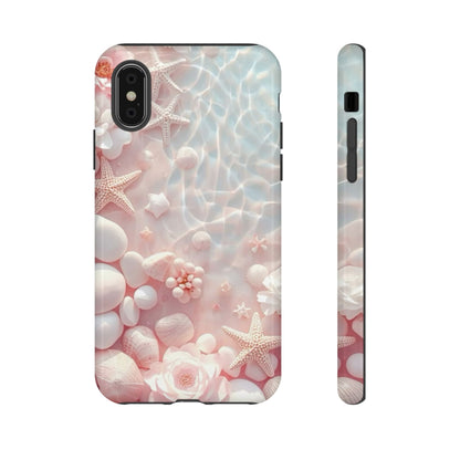Phone Case — Pink Seashell Starfish Beach Waterproof Design