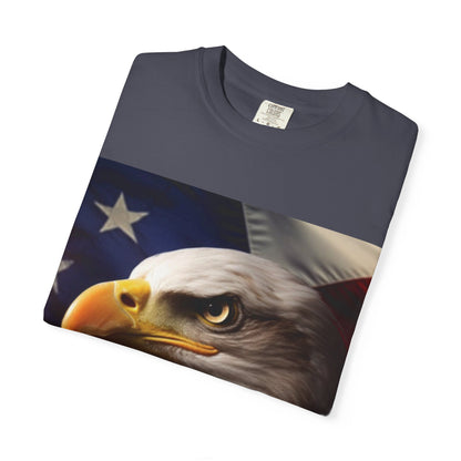 American Eagle Flag T-Shirt — Patriotic Bald Eagle Graphic Tee