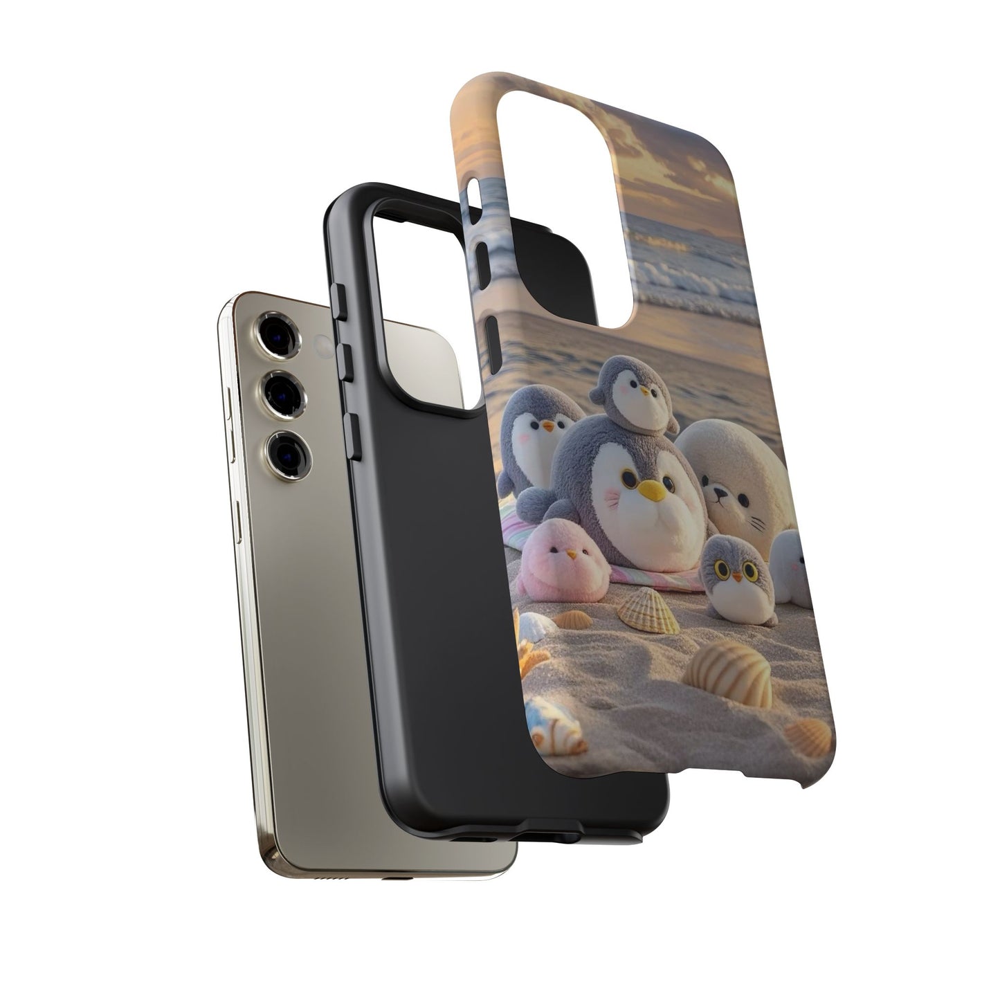 Cute Beach Penguin Phone Case "Kawaii Seaside Animal"