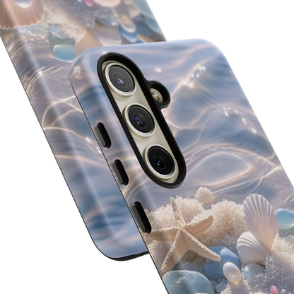 Seashell Pearl Phone Case — Pastel Beach Protective Tough Case