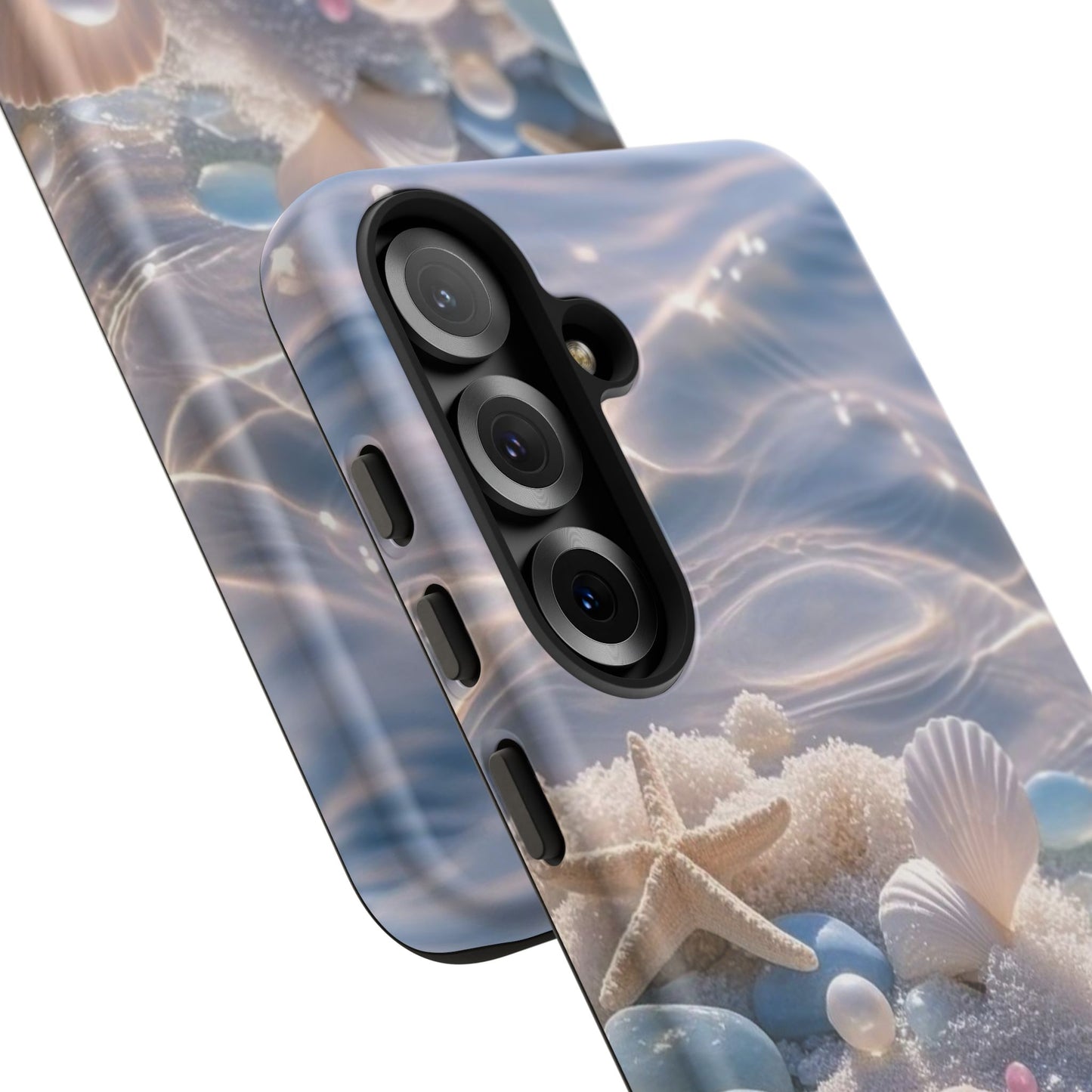 Seashell Pearl Phone Case — Pastel Beach Protective Tough Case