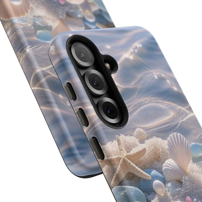 Seashell Pearl Phone Case — Pastel Beach Protective Tough Case