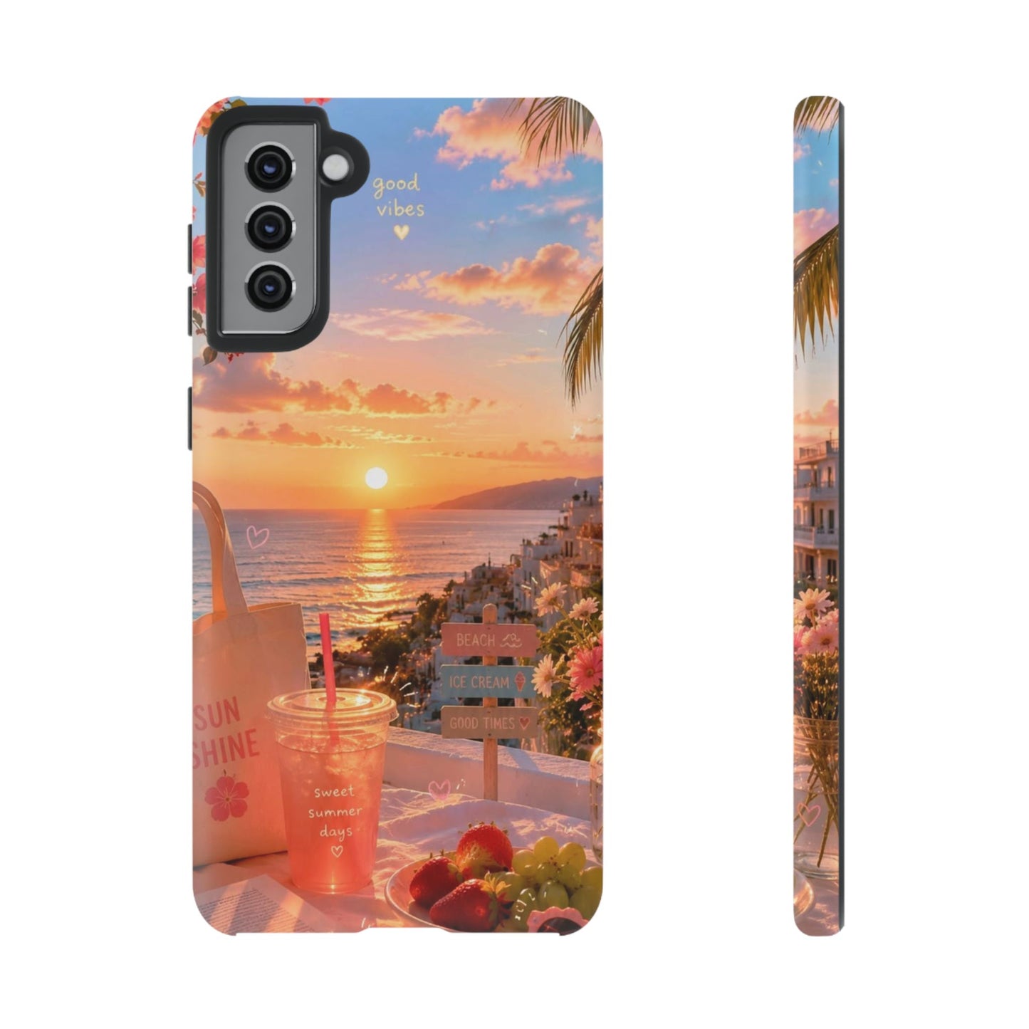 Sunset Beach Phone Case 'Good Vibes'