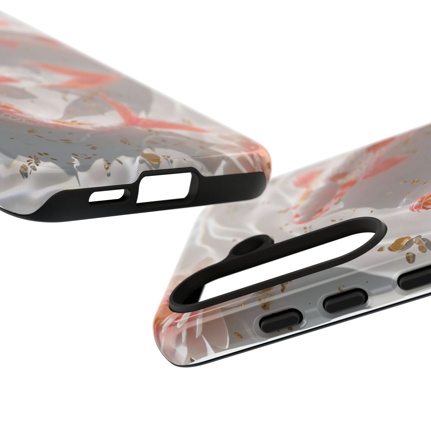 Koi Fish Phone Case "Serene Gold Fleck Watercolor"