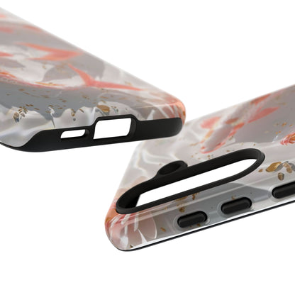 Koi Fish Phone Case "Serene Gold Fleck Watercolor"