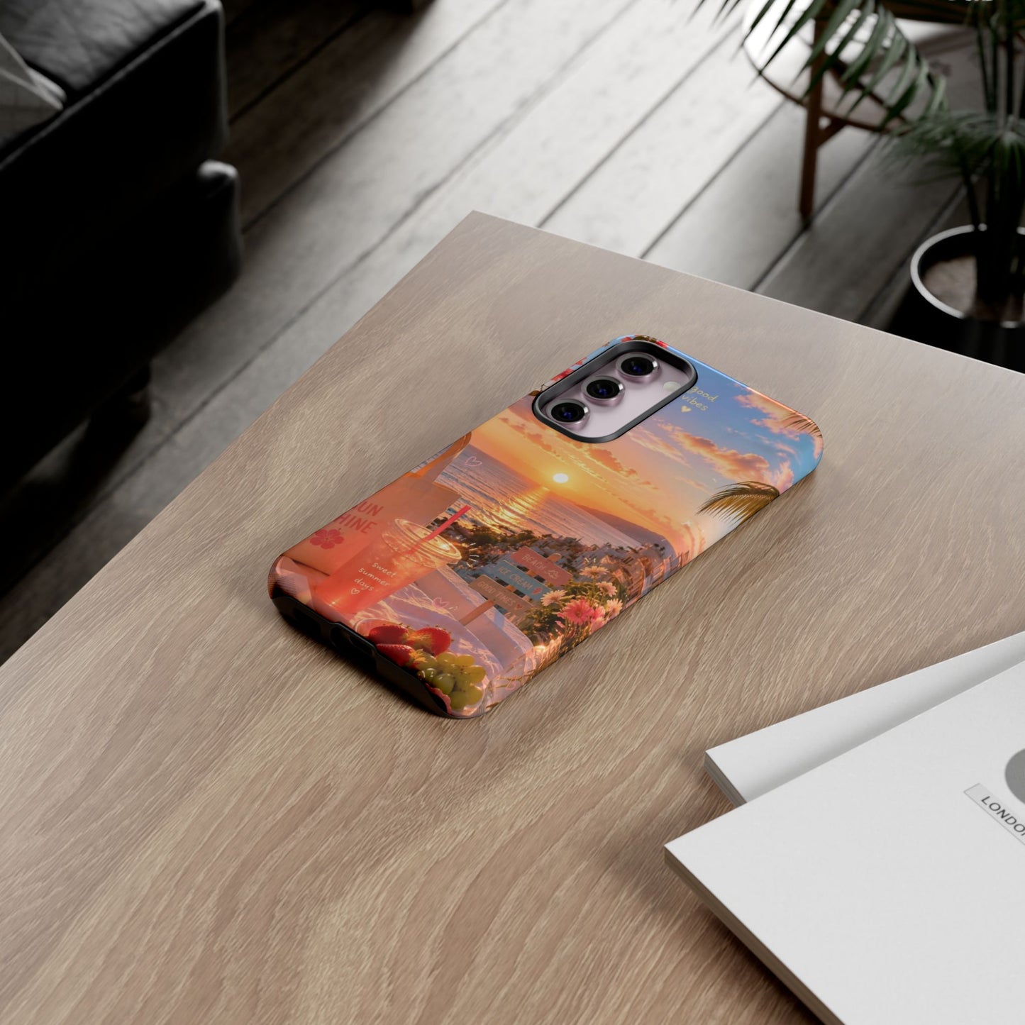 Sunset Beach Phone Case 'Good Vibes'