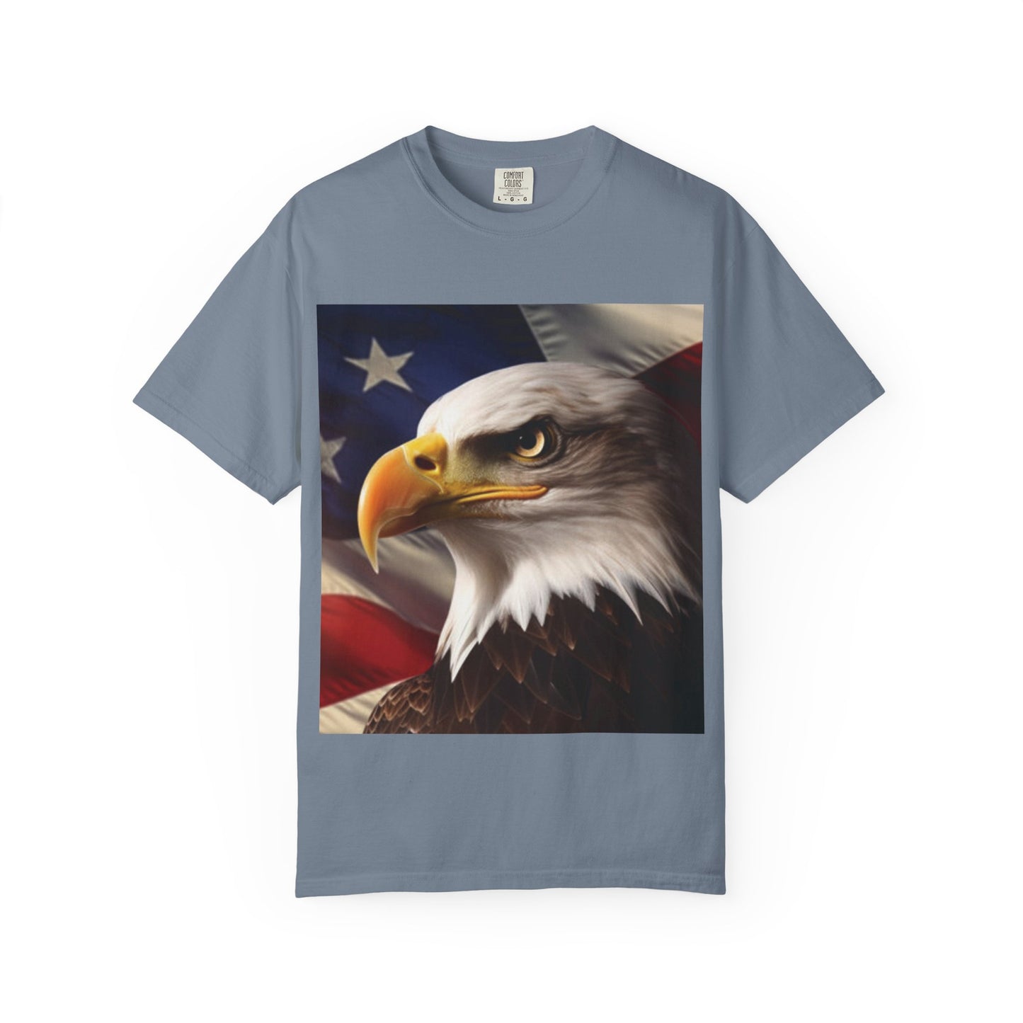 American Eagle Flag T-Shirt — Patriotic Bald Eagle Graphic Tee