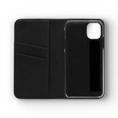 Leopard Patchwork Flip Wallet Case with Card Slots