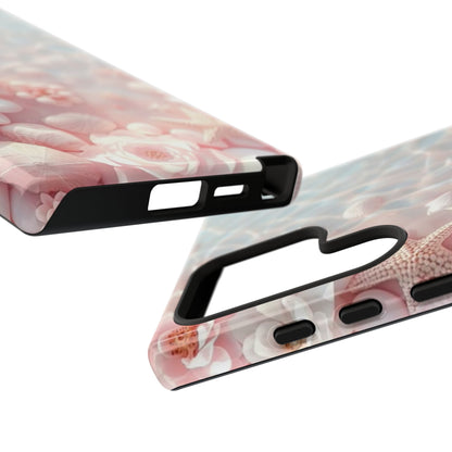 Phone Case — Pink Seashell Starfish Beach Waterproof Design