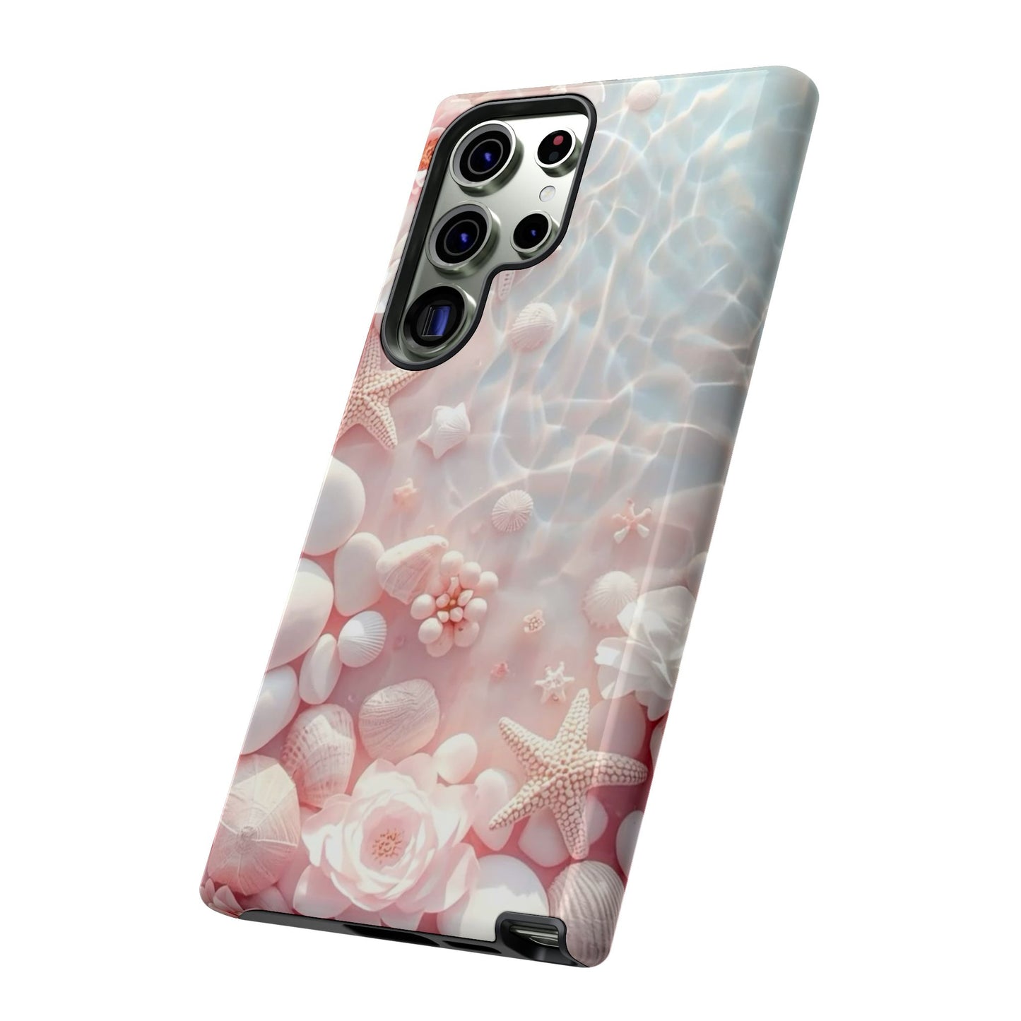 Tough Case - Pink Seashell Beach Phone Case