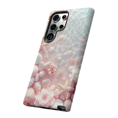 Tough Case - Pink Seashell Beach Phone Case
