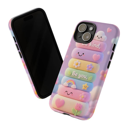 Cute Pastel Phone Case "Be Kind, Be You"