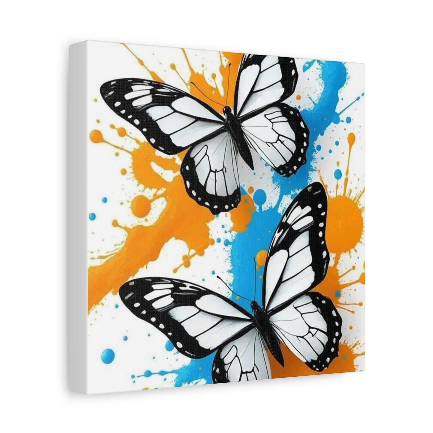 Butterfly Splash Canvas Wall Art — Matte Stretched Canvas