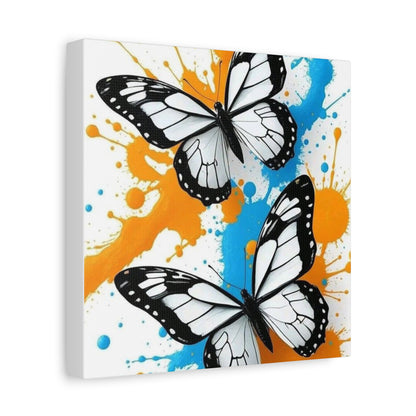 Butterfly Splash Canvas Wall Art — Matte Stretched Canvas