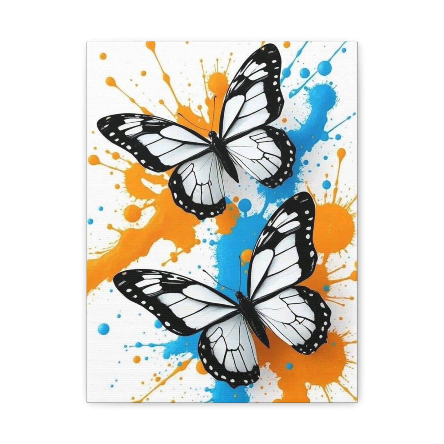 Butterfly Splash Canvas Wall Art — Matte Stretched Canvas