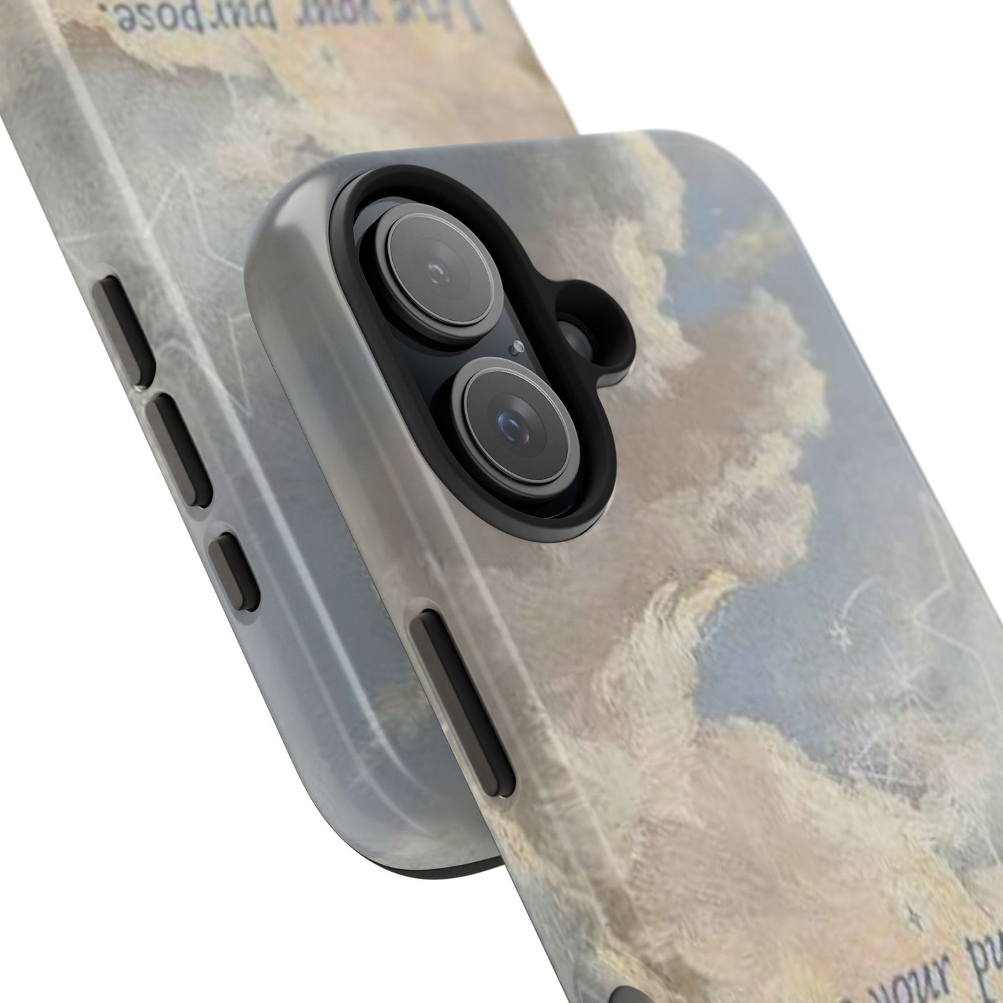 Cloudy Sky 'Live Your Purpose' Tough Phone Case — Motivational Protective Phone Cover