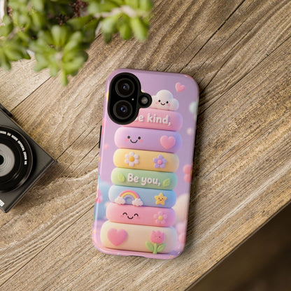 Cute Pastel Phone Case "Be Kind, Be You"