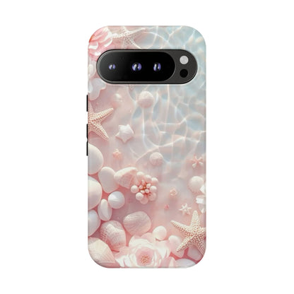 Phone Case — Pink Seashell Starfish Beach Waterproof Design