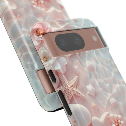 Phone Case — Pink Seashell Starfish Beach Waterproof Design