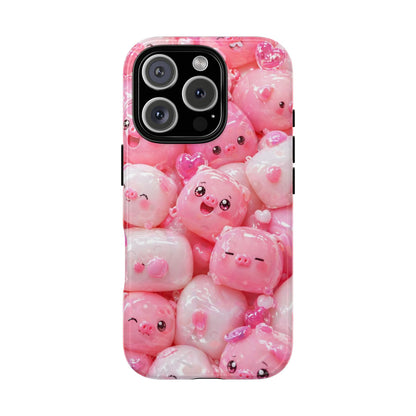 Cute Kawaii Pink Marshmallow Phone Case