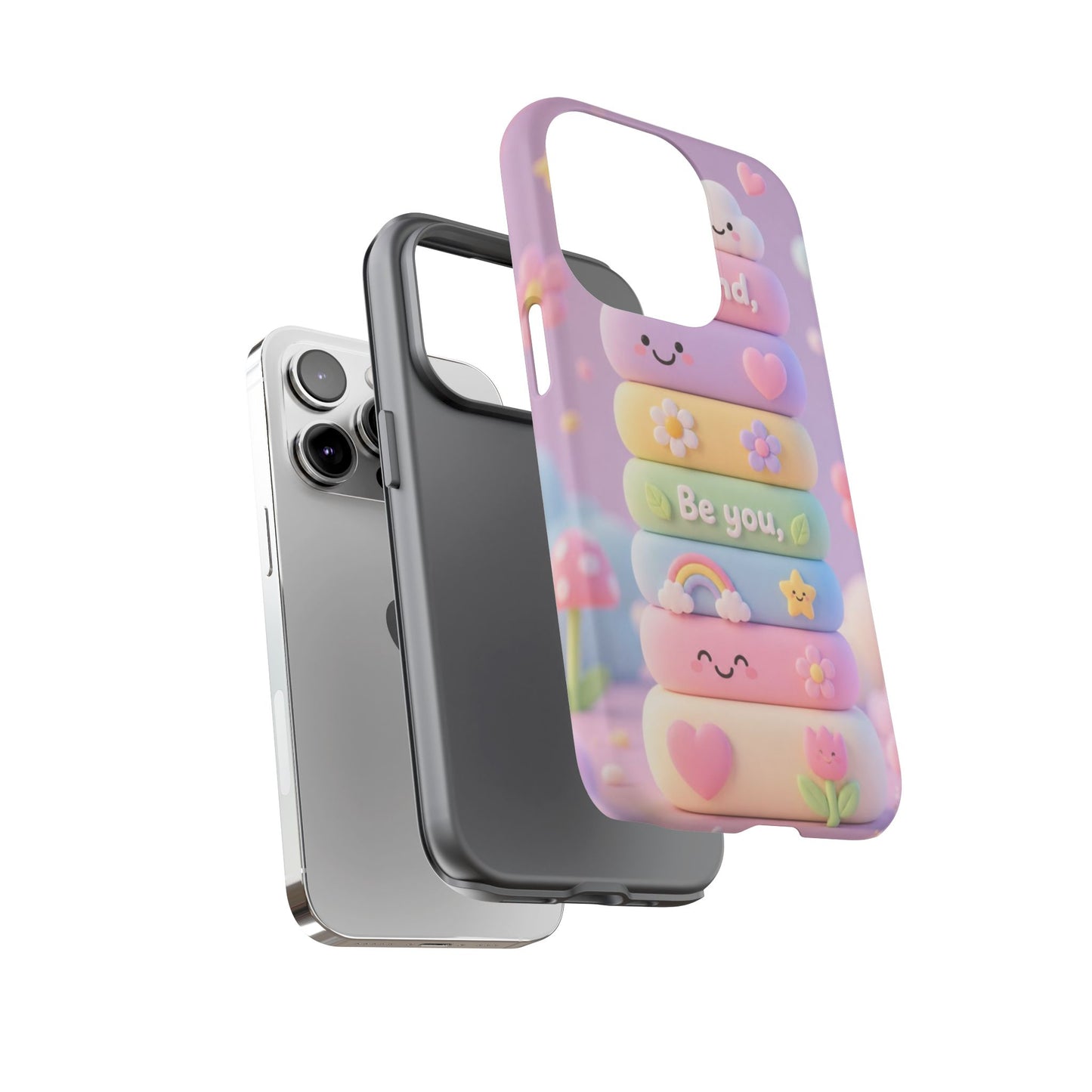 Cute Pastel Phone Case "Be Kind, Be You"