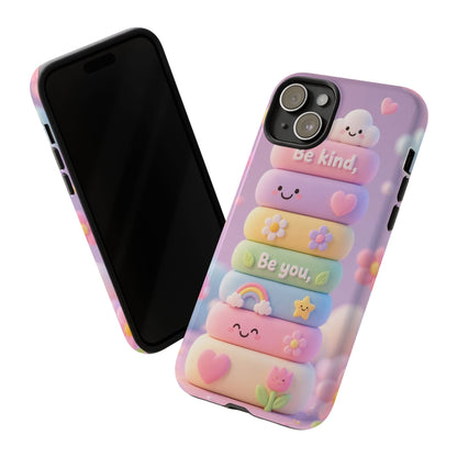 Cute Pastel Phone Case "Be Kind, Be You"