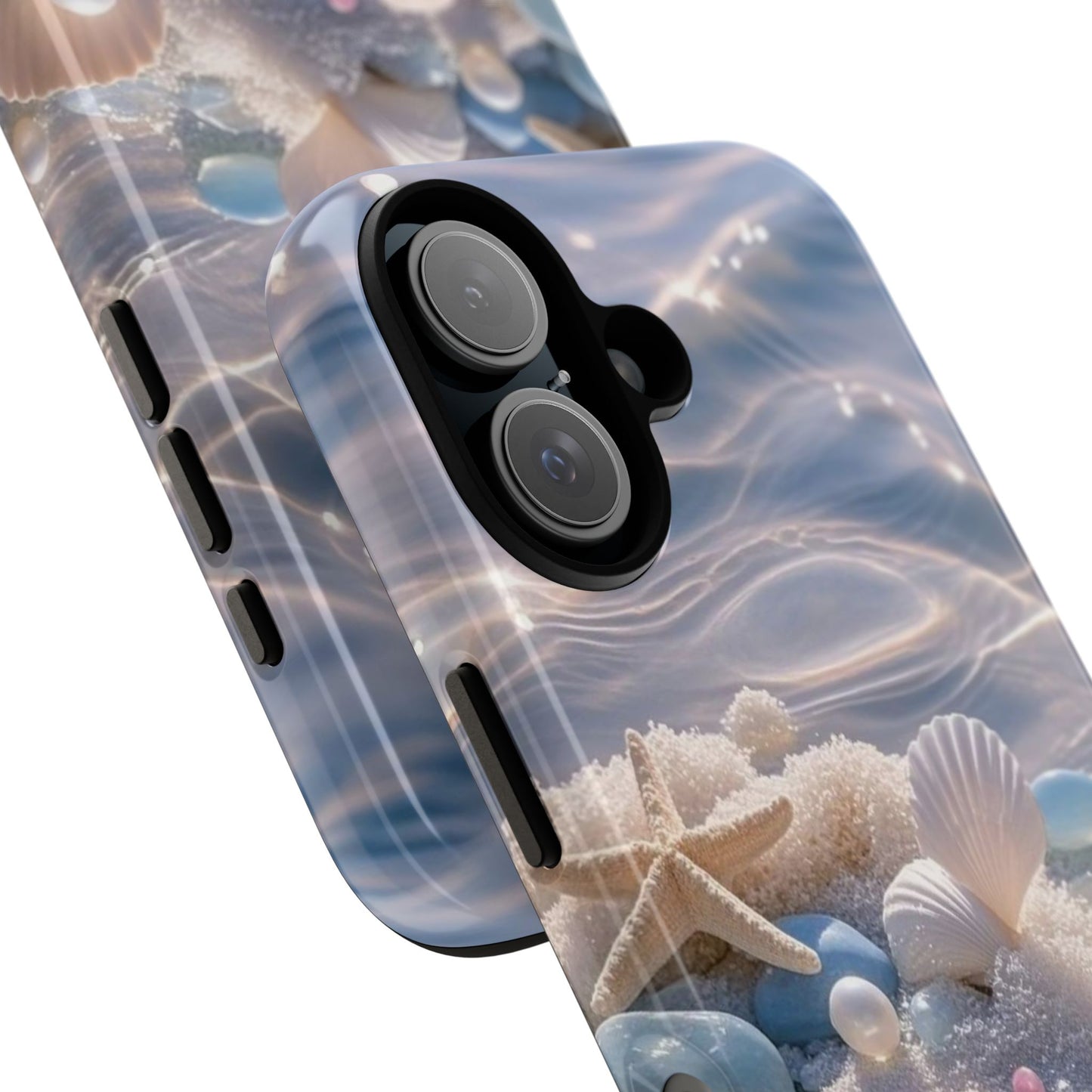 Seashell Pearl Phone Case — Pastel Beach Protective Tough Case
