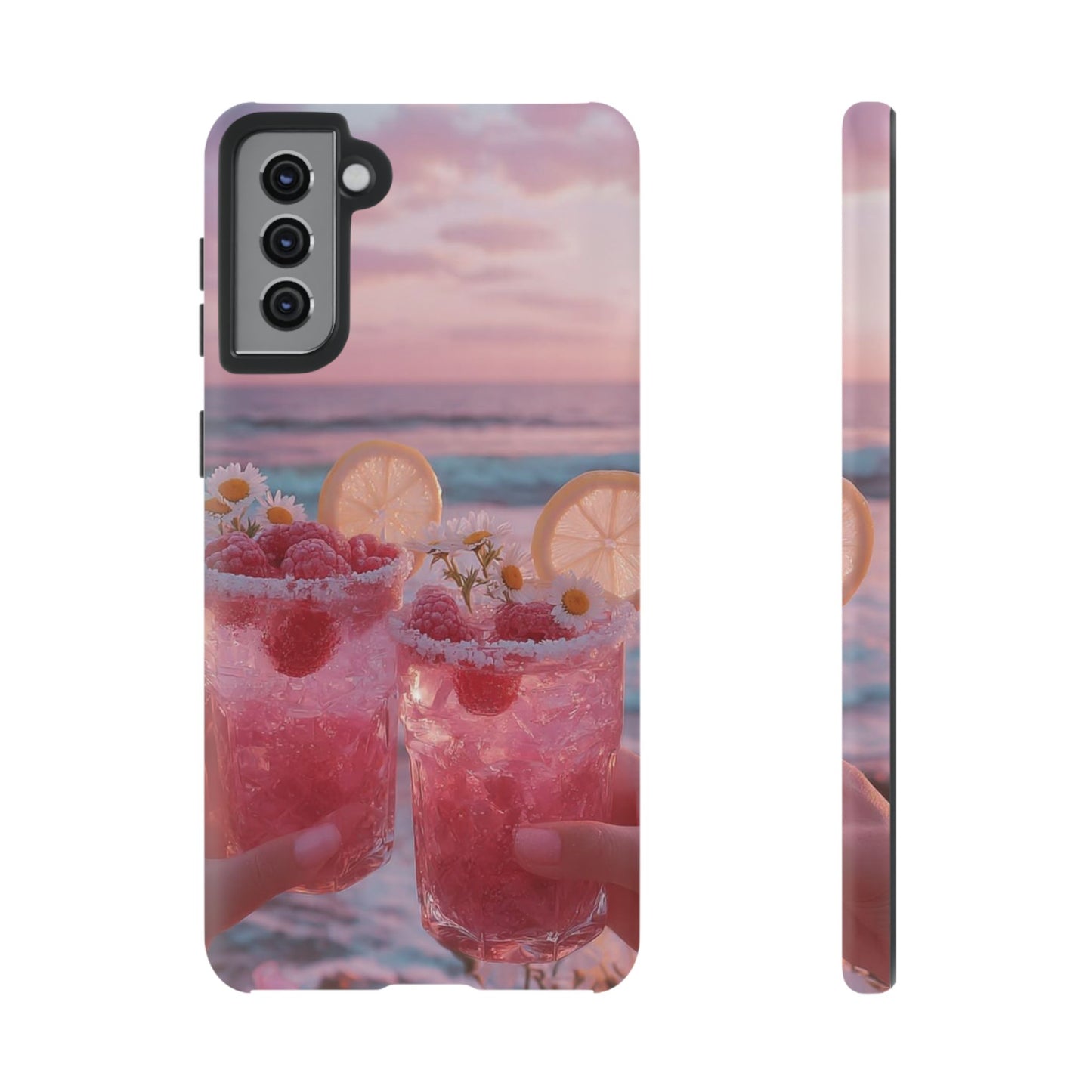 Tough Case - Pink Beach Cocktail Phone Case
