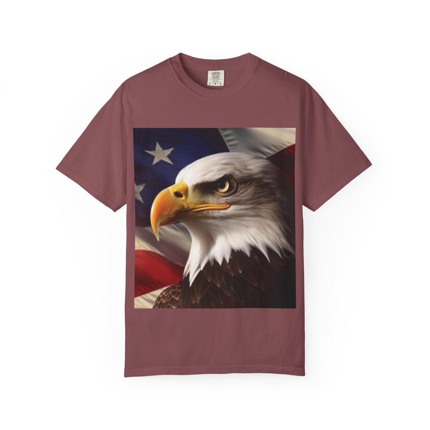 American Eagle Flag T-Shirt — Patriotic Bald Eagle Graphic Tee