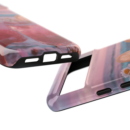 Pink Sunset Cocktail Phone Case — Beach Drink Protective Cover